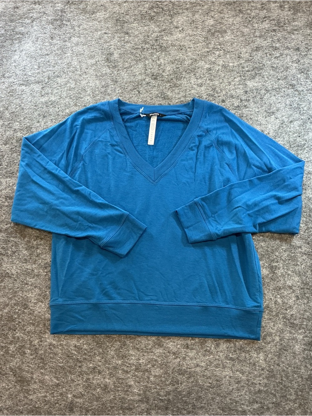 SPLITS59 Blue V-Neck Pullover Sweater Size L